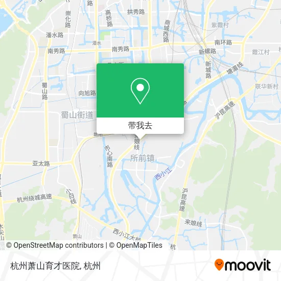 杭州萧山育才医院地图