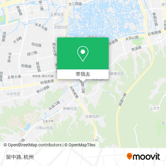 留中路地图