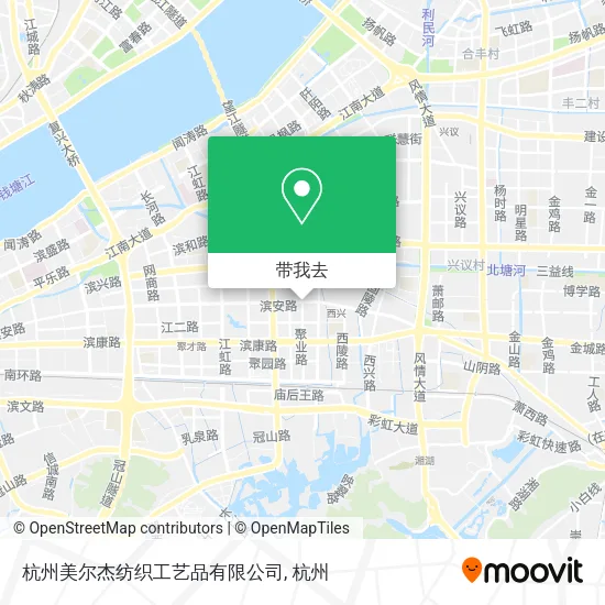 杭州美尔杰纺织工艺品有限公司地图