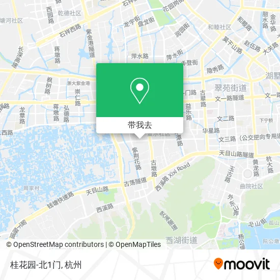 桂花园-北1门地图