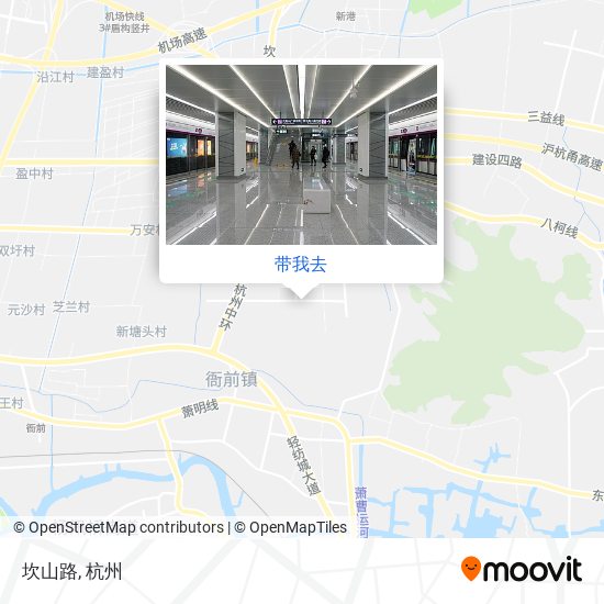 坎山路地图