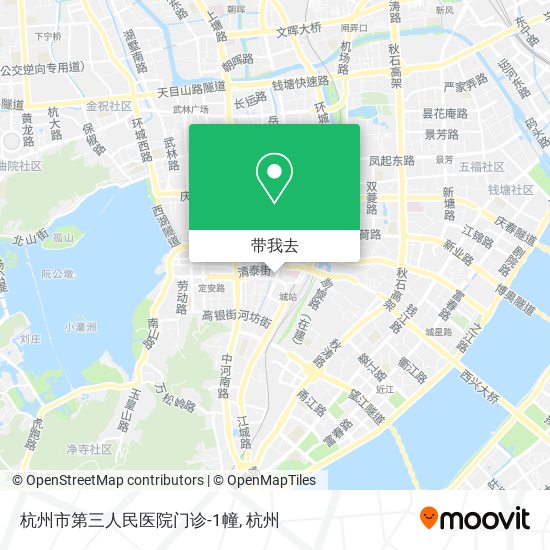 杭州市第三人民医院门诊-1幢地图