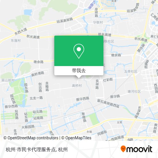 杭州·市民卡代理服务点地图