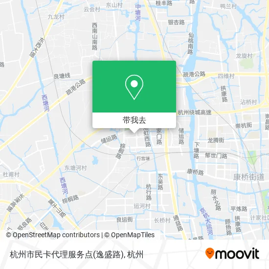 杭州市民卡代理服务点(逸盛路)地图