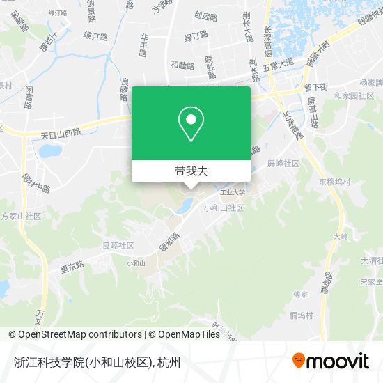 浙江科技学院(小和山校区)地图