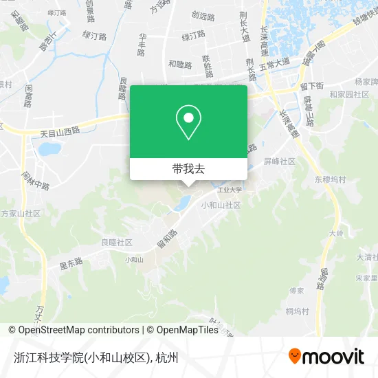 浙江科技学院(小和山校区)地图