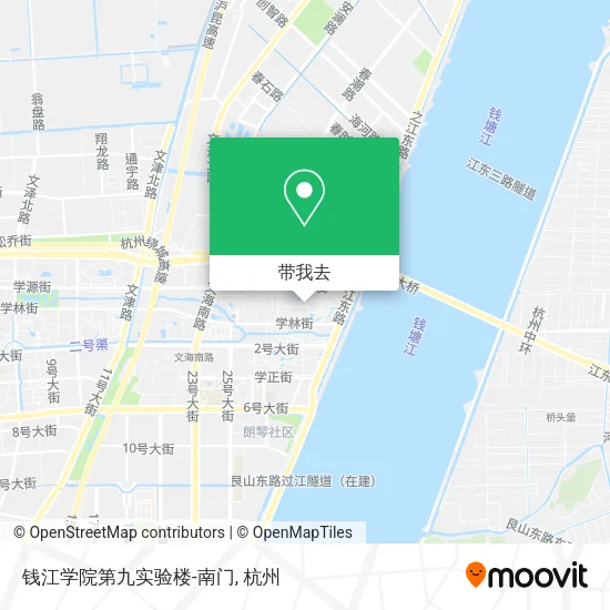 钱江学院第九实验楼-南门地图
