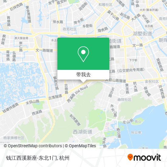 钱江西溪新座-东北1门地图