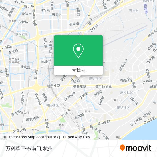 万科草庄-东南门地图