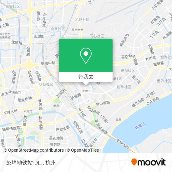 彭埠地铁站-D口地图