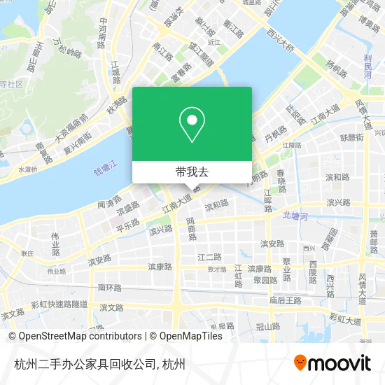 杭州二手办公家具回收公司地图