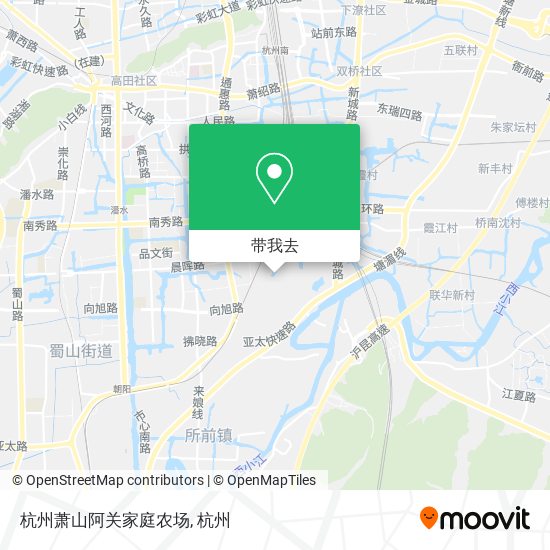 杭州萧山阿关家庭农场地图