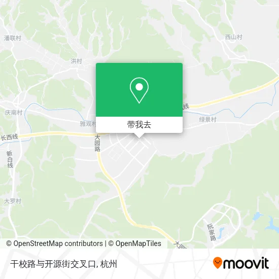 干校路与开源街交叉口地图