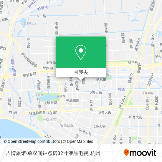 吉情旅馆-单双间钟点房32寸液晶电视地图