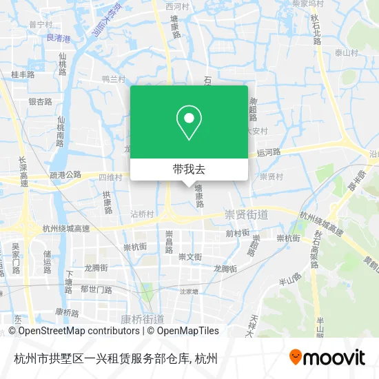 杭州市拱墅区一兴租赁服务部仓库地图
