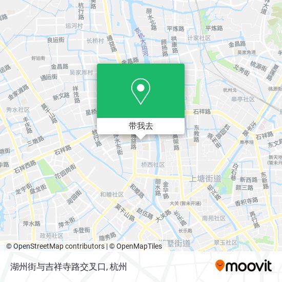 湖州街与吉祥寺路交叉口地图