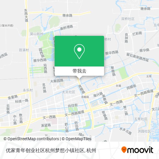 优家青年创业社区杭州梦想小镇社区地图