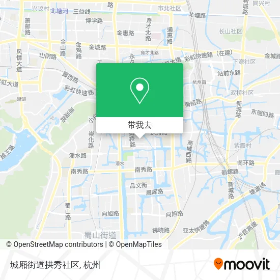 城厢街道拱秀社区地图