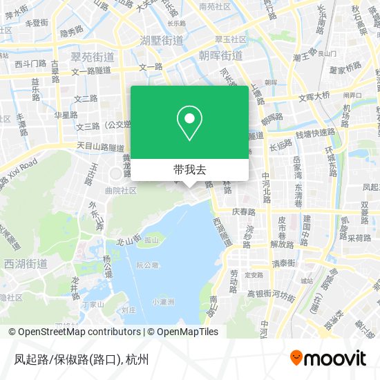 凤起路/保俶路(路口)地图