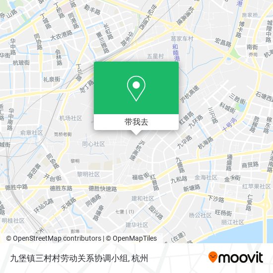 九堡镇三村村劳动关系协调小组地图