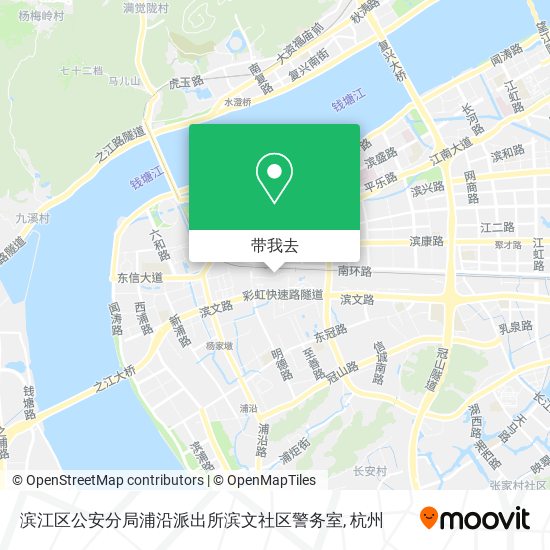 滨江区公安分局浦沿派出所滨文社区警务室地图