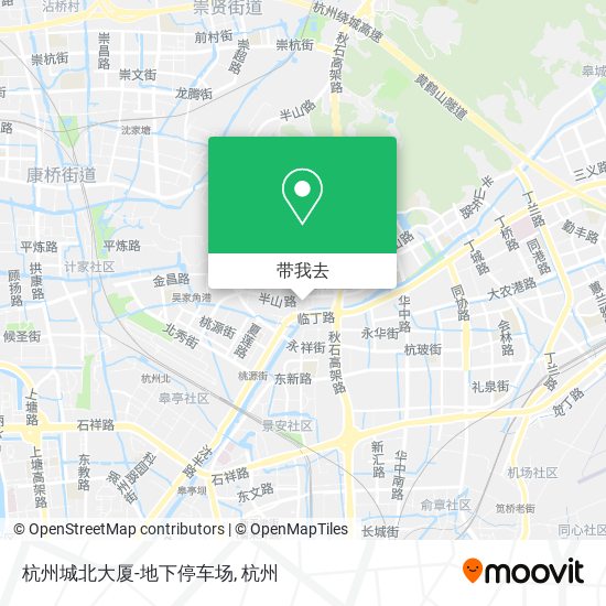 杭州城北大厦-地下停车场地图