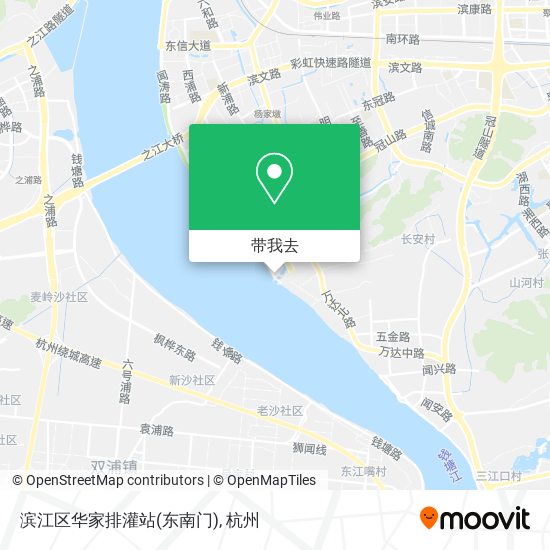 滨江区华家排灌站(东南门)地图