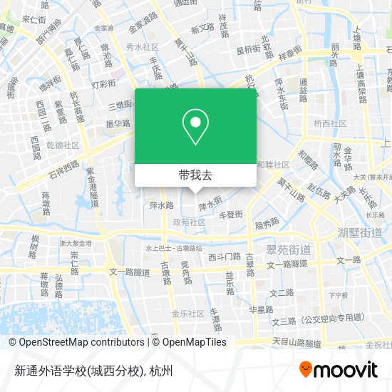 新通外语学校(城西分校)地图