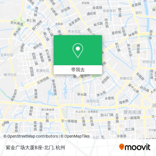 紫金广场大厦B座-北门地图