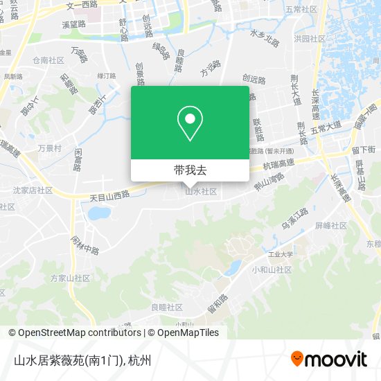 山水居紫薇苑(南1门)地图