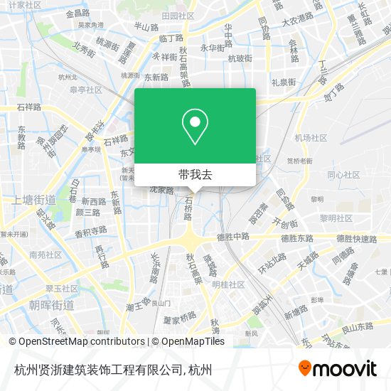 杭州贤浙建筑装饰工程有限公司地图