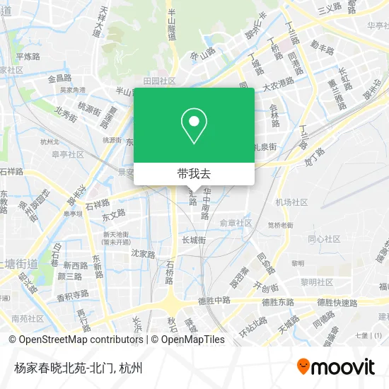 杨家春晓北苑-北门地图