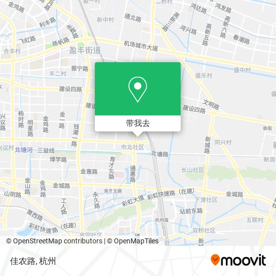 佳农路地图