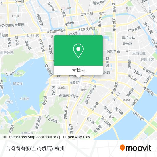 台湾卤肉饭(金鸡领店)地图