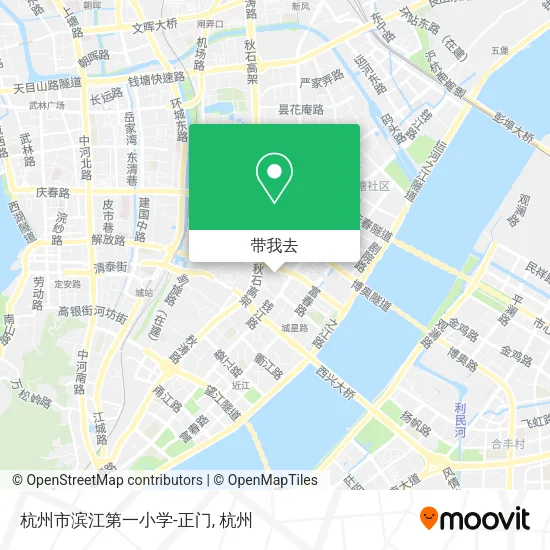 杭州市滨江第一小学-正门地图