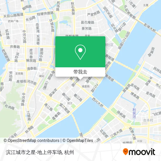 滨江城市之星-地上停车场地图