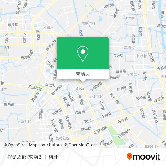 协安蓝郡-东南2门地图
