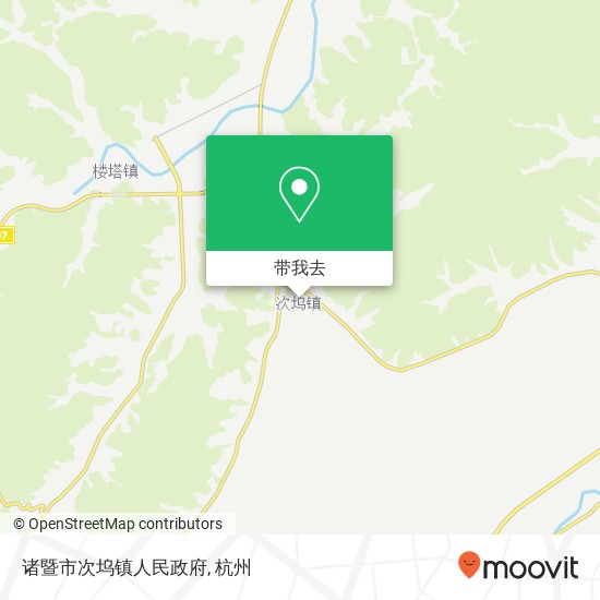 诸暨市次坞镇人民政府地图