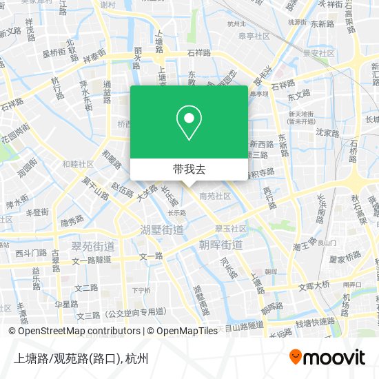 上塘路/观苑路(路口)地图