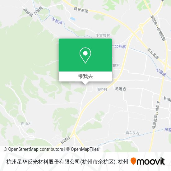 杭州星华反光材料股份有限公司(杭州市余杭区)地图