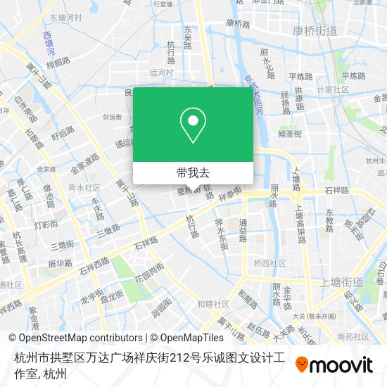 杭州市拱墅区万达广场祥庆街212号乐诚图文设计工作室地图