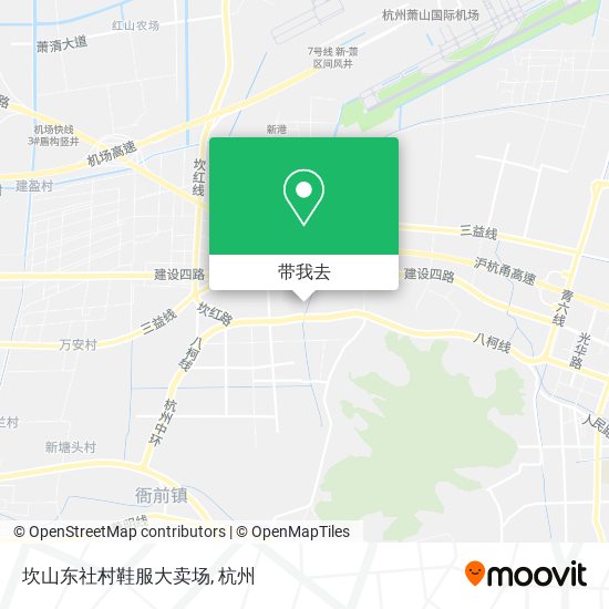 坎山东社村鞋服大卖场地图