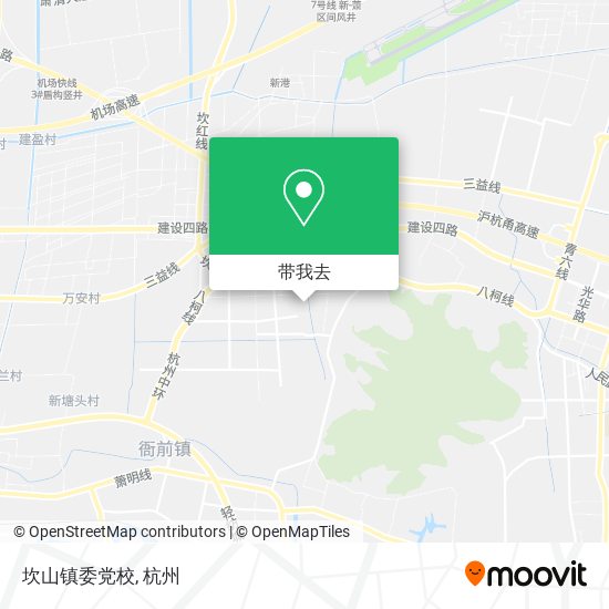 坎山镇委党校地图