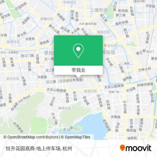 恒升花园底商-地上停车场地图