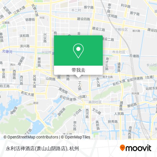 永利活禅酒店(萧山山阴路店)地图