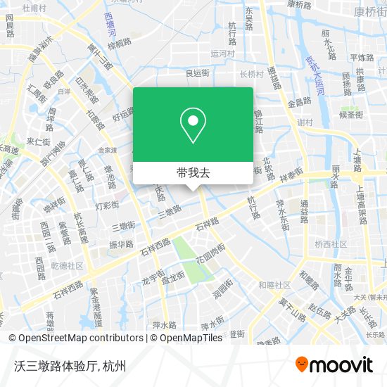 沃三墩路体验厅地图