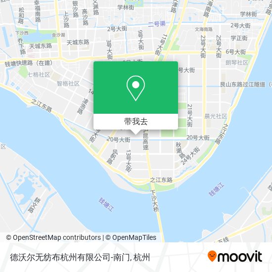 德沃尔无纺布杭州有限公司-南门地图