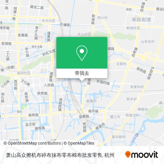 萧山高众擦机布碎布抹布零布棉布批发零售地图