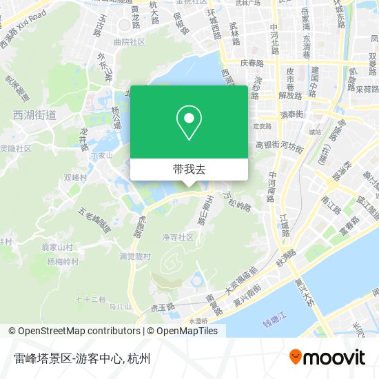 雷峰塔景区-游客中心地图