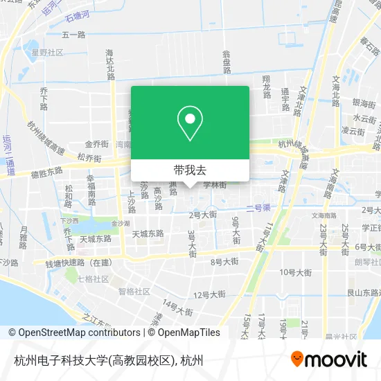 杭州电子科技大学(高教园校区)地图